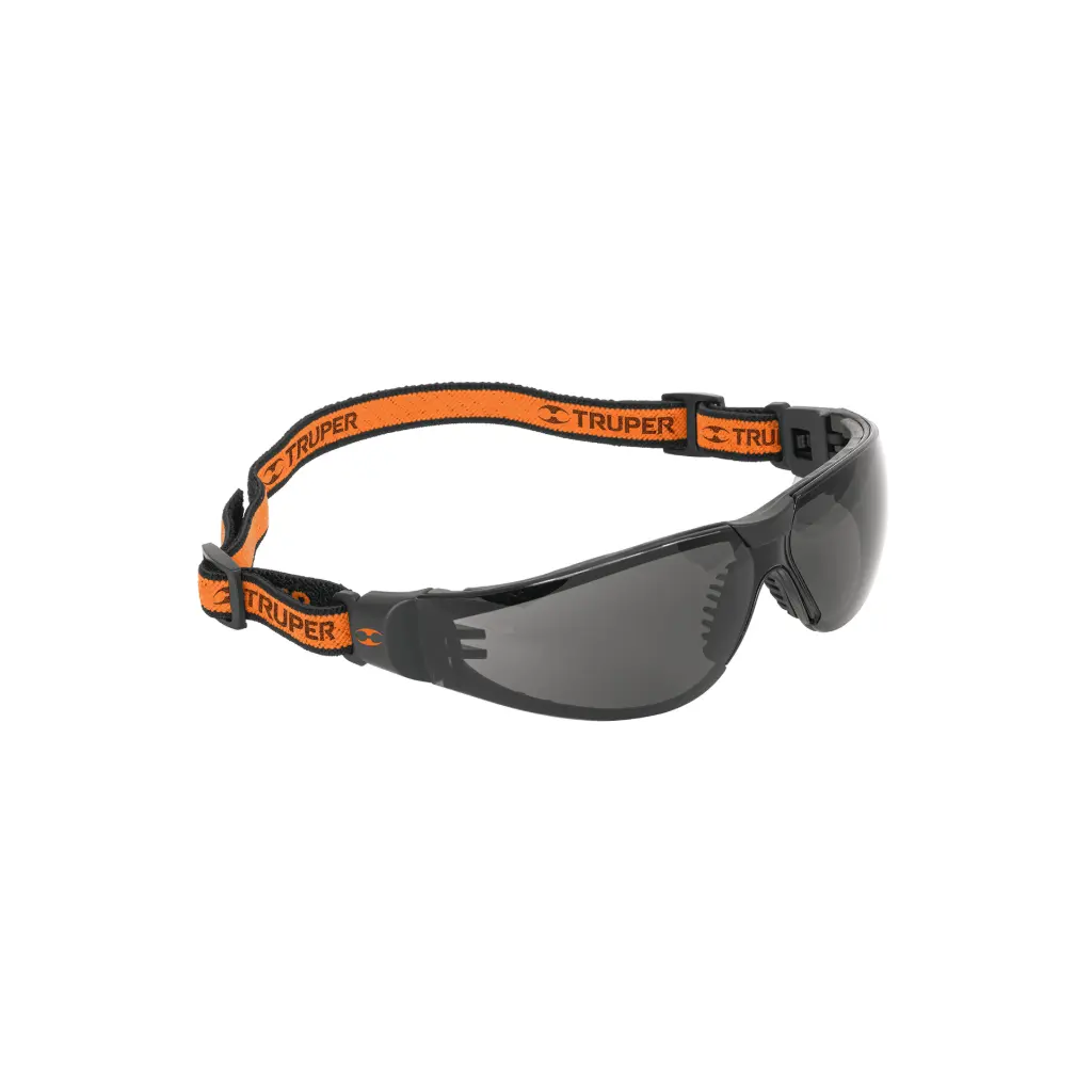 [100293] LEDE-SN-R Lentes de seguridad, gris con banda elástica, Active, Truper