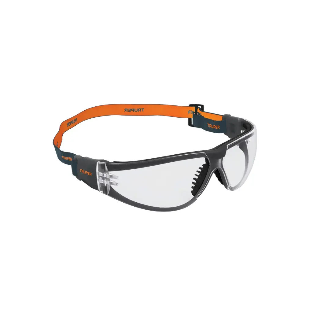 [15304] Lentes de seguridad, transparente con banda elástica, Active
