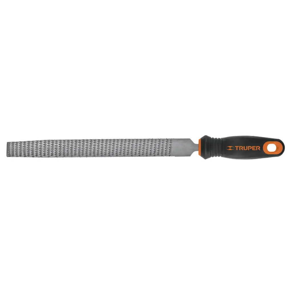 Lima con mango comfort grip, escofina media caña 6", Truper