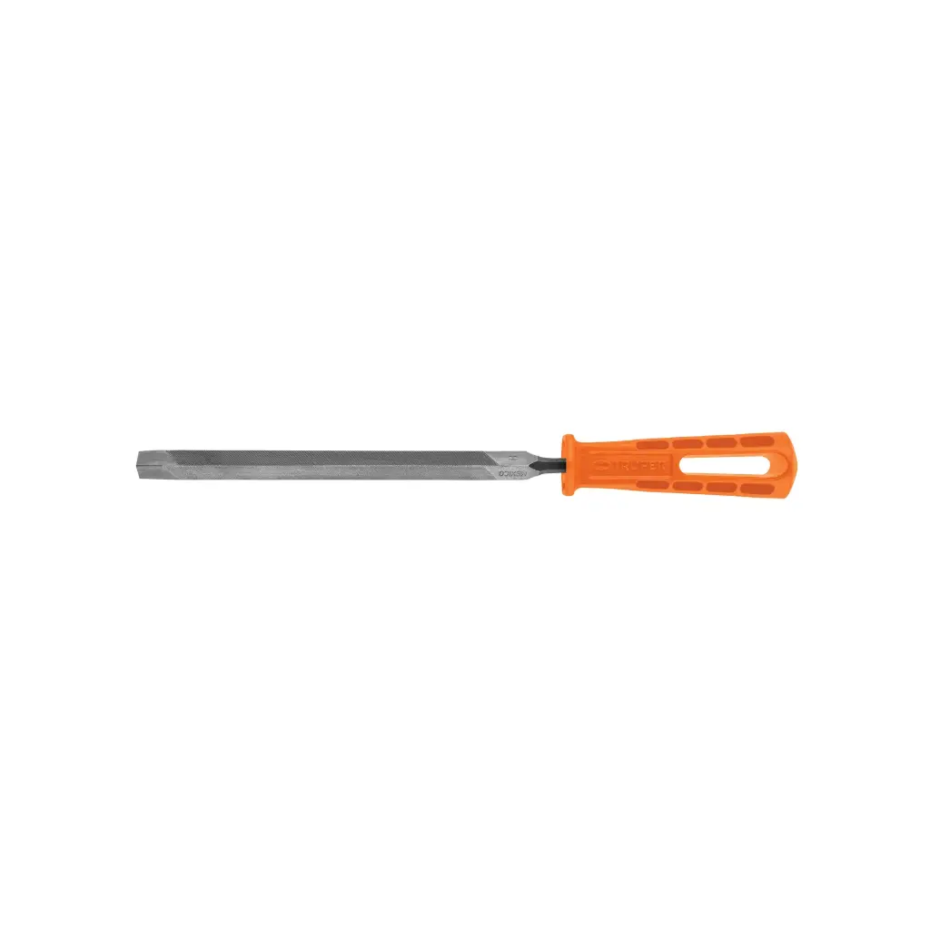 Lima triangulo pesado, bastarda con mango 8", Truper