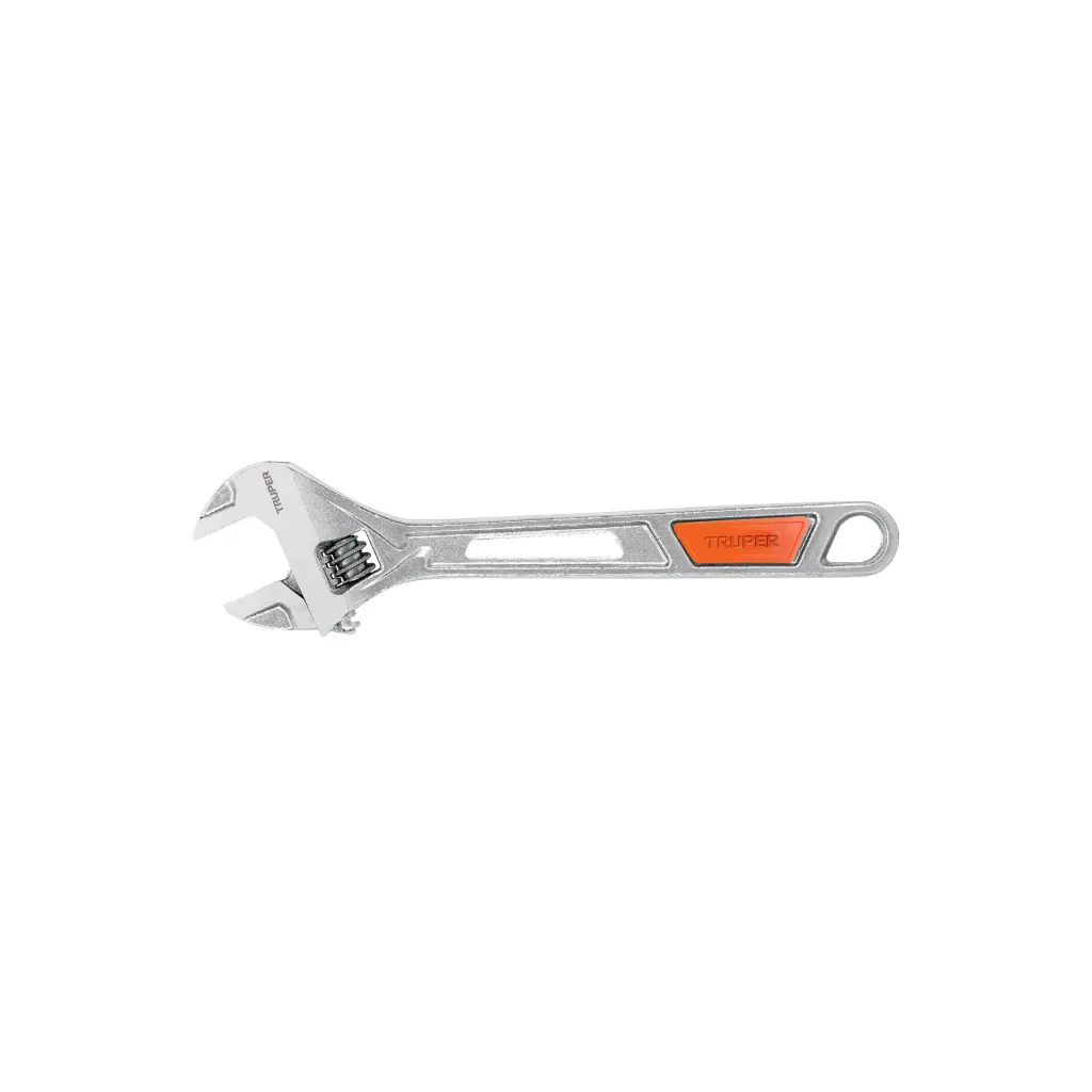 Llave francesa cromada 10", Truper