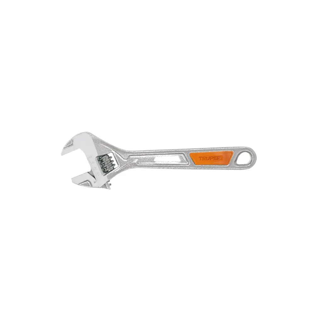 Llave francesa cromada 6", Truper