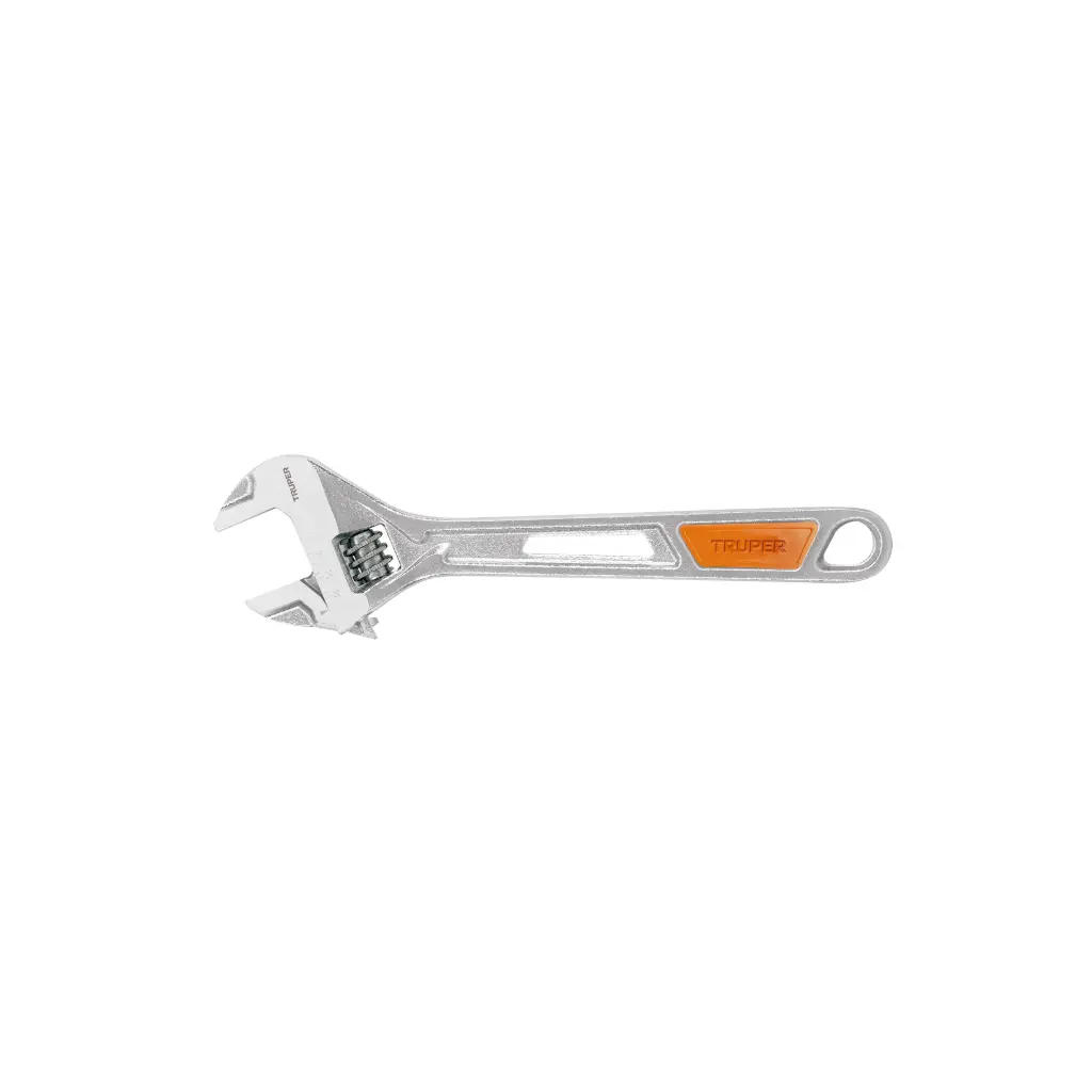 Llave francesa cromada 8", Truper