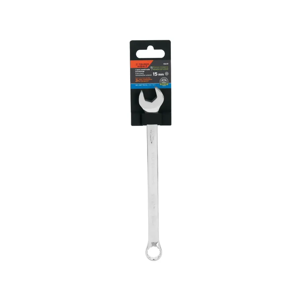 [15619] Llave mixta extralarga 15 mm x 230 mm de largo, Expert
