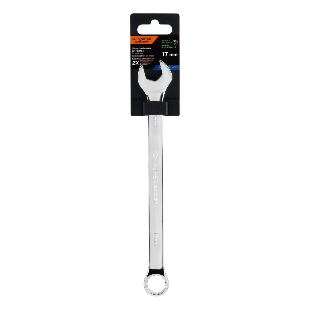 [15621] Llave mixta extralarga 17 mm x 259 mm de largo, Expert