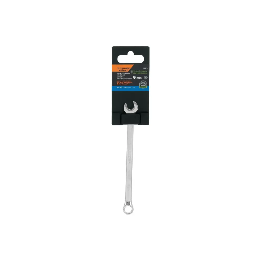 [15613] Llave mixta extralarga 9 mm x 157 mm de largo, Expert
