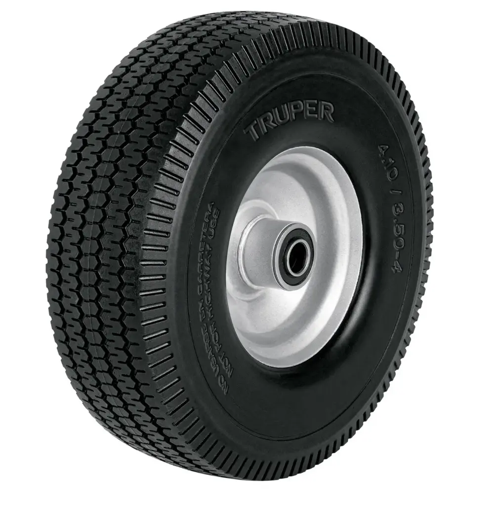 LLX-10L Rueda imponchable para eje lateral, 10", Truper