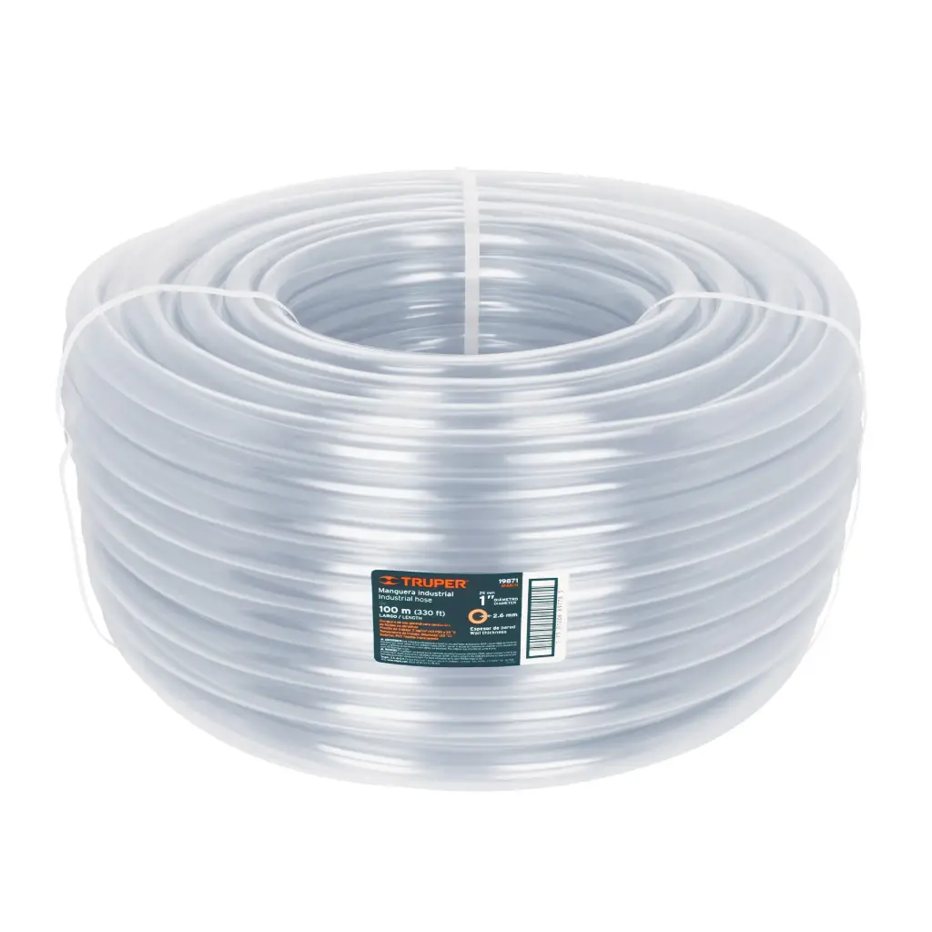 Manguera industrial rollo de 100m , diametro 1", Truper