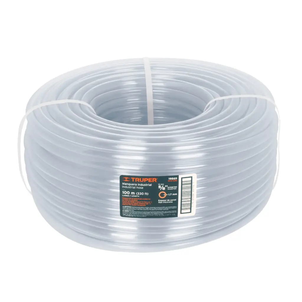 Manguera industrial rollo de 100m , diametro 5/8", Truper