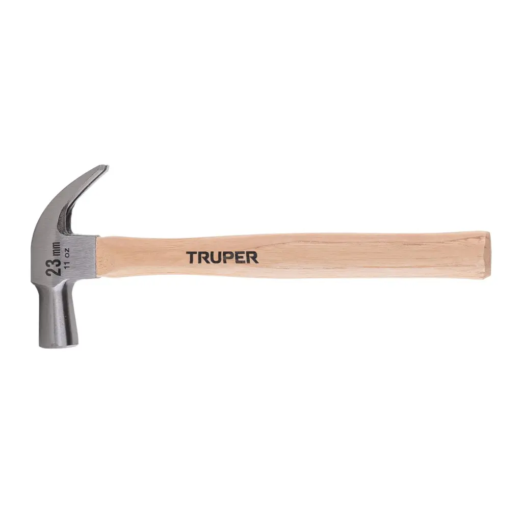 [10557] Martillo cabeza cónica 23 mm uña curva, mango madera, Truper
