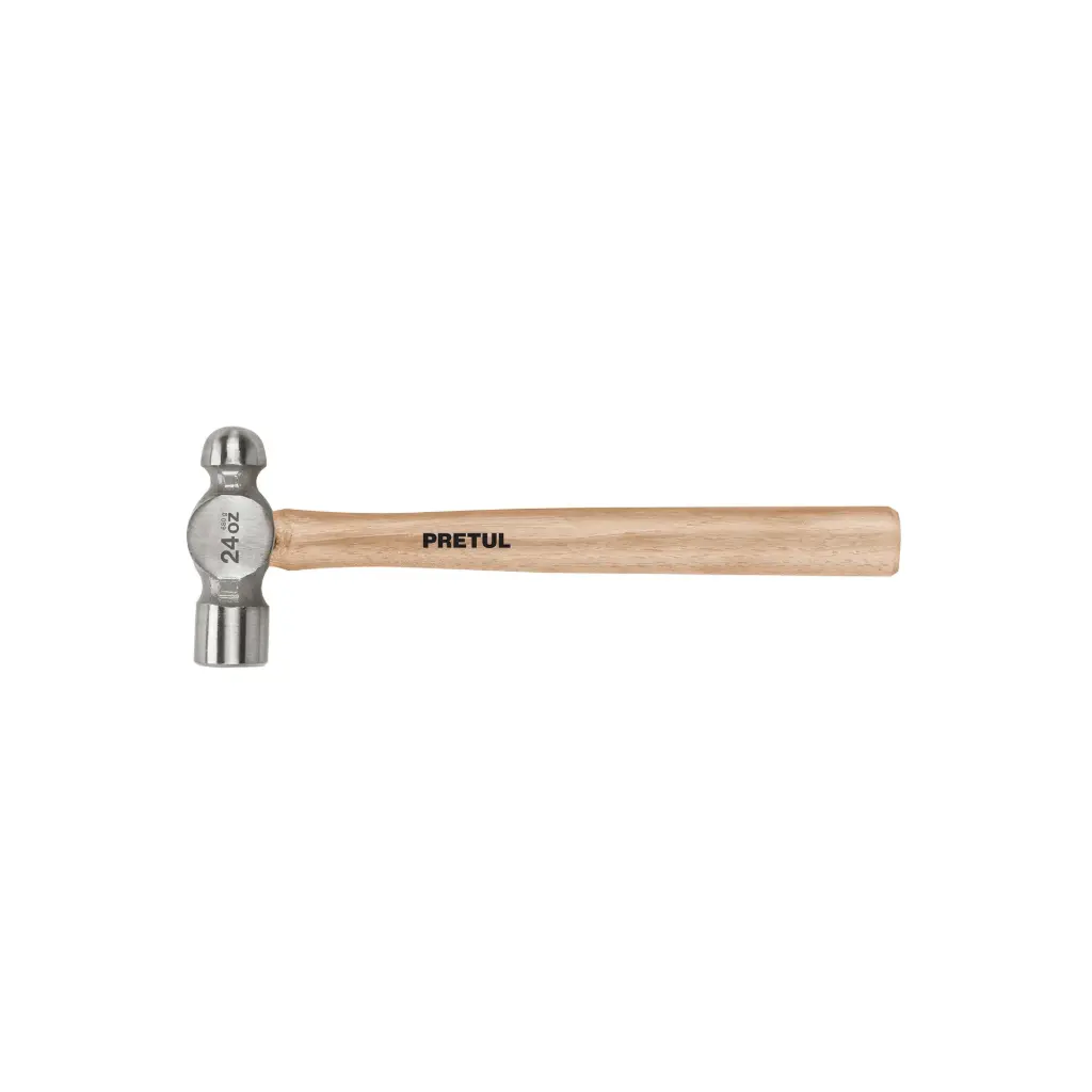 [22660] Martillo pulido de bola 32 oz mango madera, Pretul