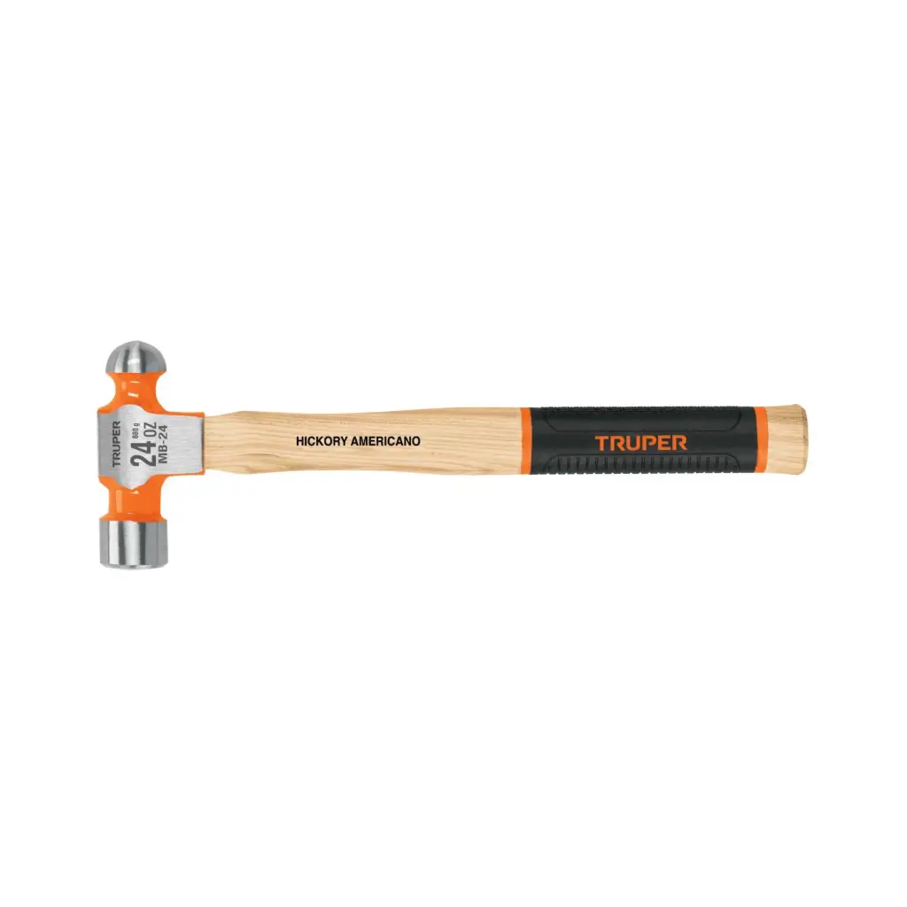 [16903] Martillo pulido de bola 24 oz mango hickory, Truper Grip