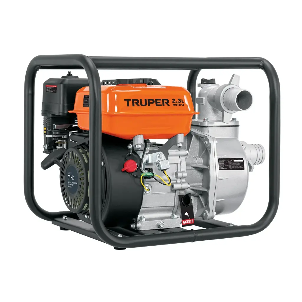 Motobomba a Gasolina 2" 212cc 500L/min, Truper
