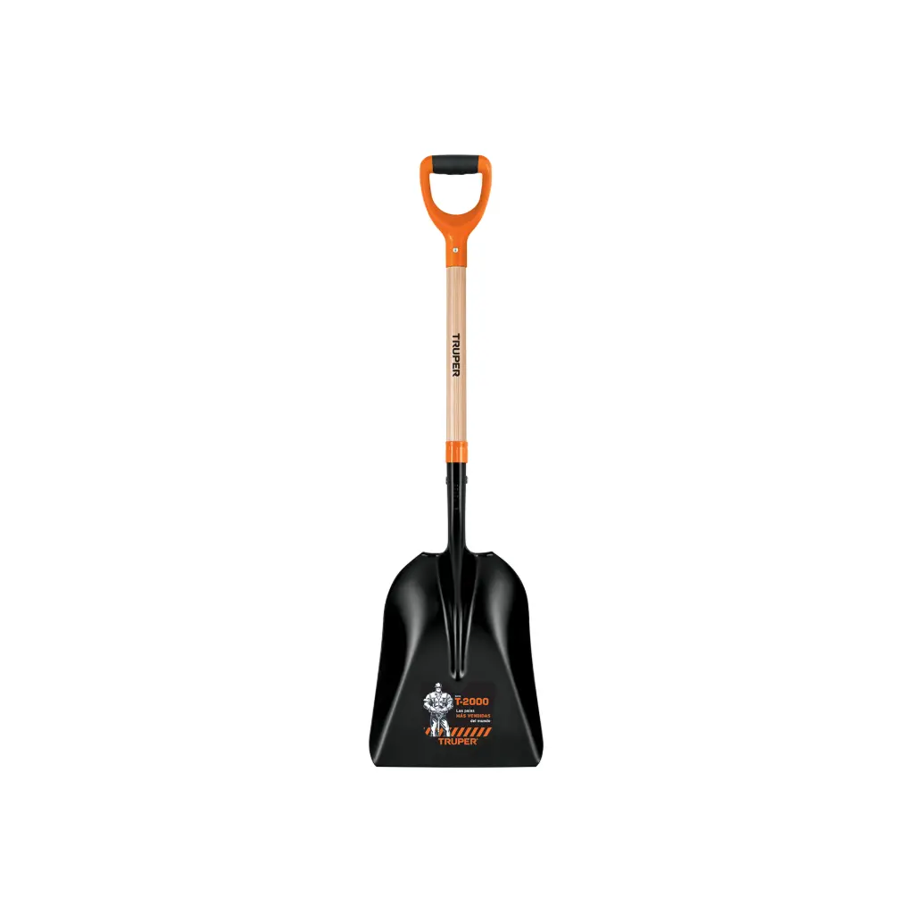 Pala carbonera puño "Y" modelo T-2000 cabeza 22 3/4", Truper