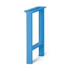 Pie fijo Azul | P/banco trab 80x715x800H , Storage Compat