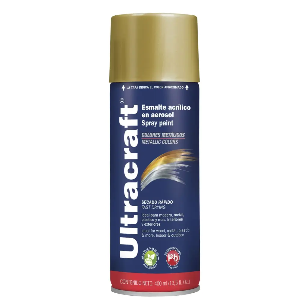 Pintura en spray metalico premiun, Truper
