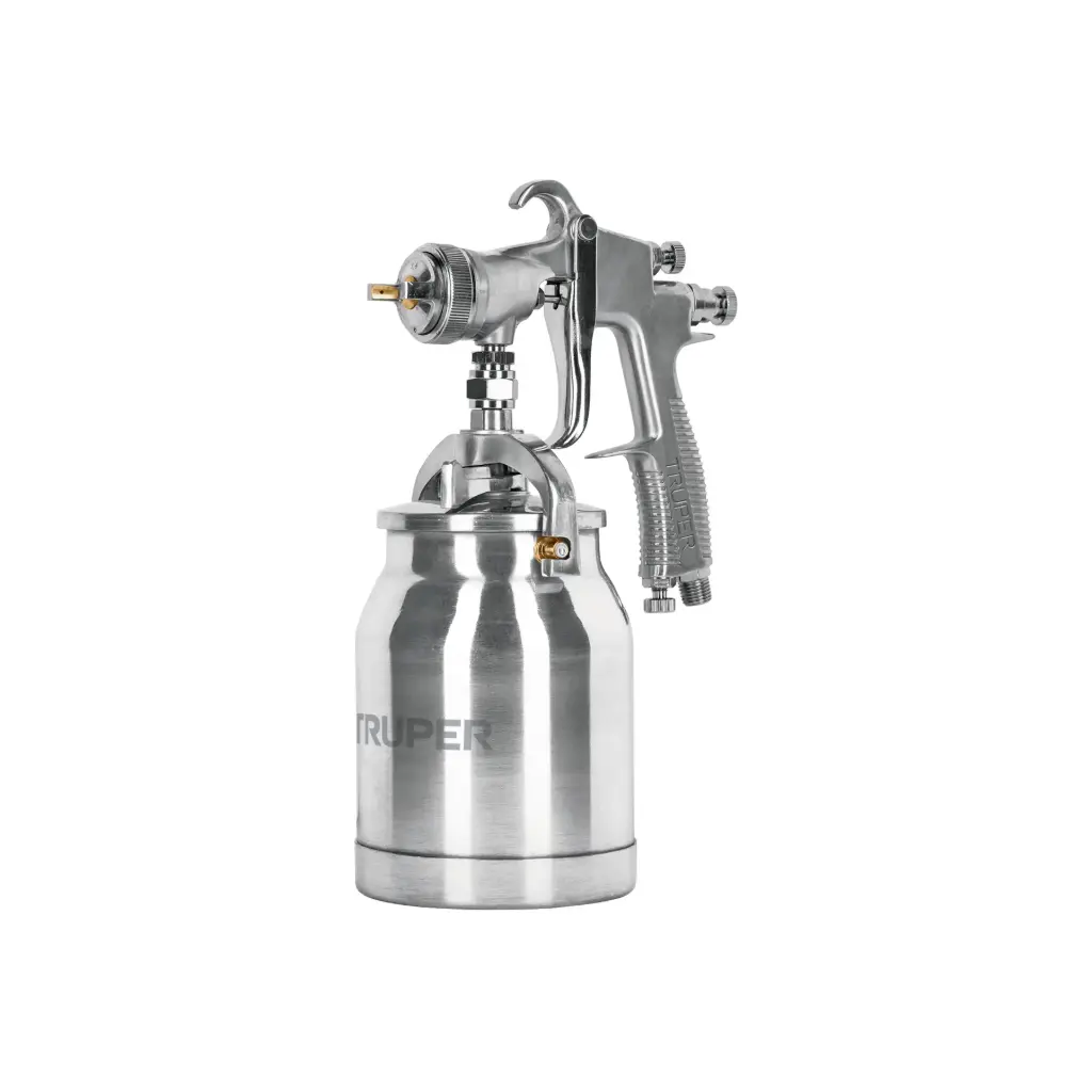 Pistola de aire para pintar de succion de aire controlado 35 a 50 psi , Truper
