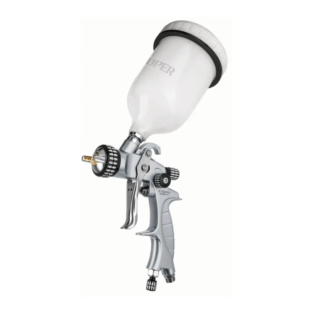 Pistola p/pintar gravedad LVMP, vaso plástico, 1.4 mm, Truper