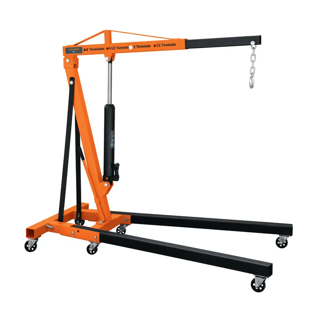 Pluma hidraulica de 2 ton brazo ajustable, Truper
