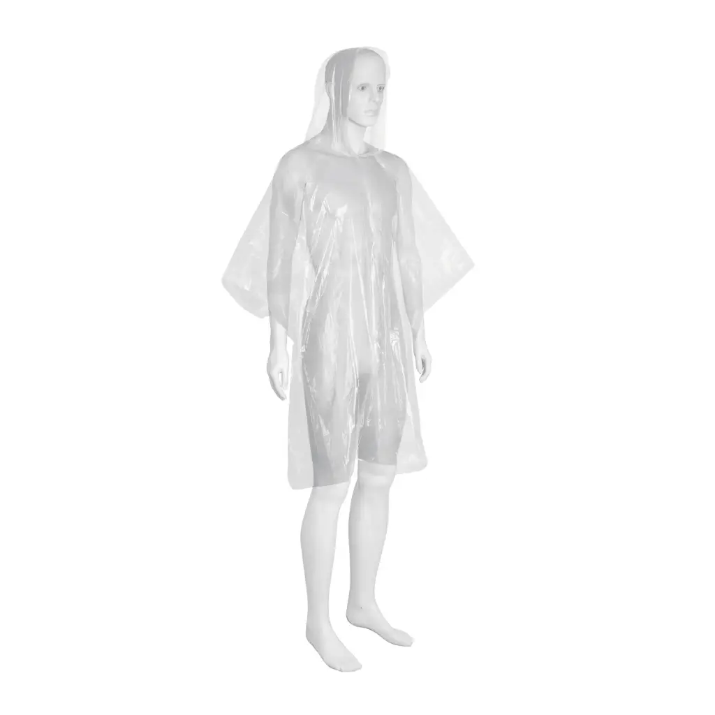 [27089] PONCHO-PD Poncho desechable, unitalla, espesor 0.02 mm, Pretul