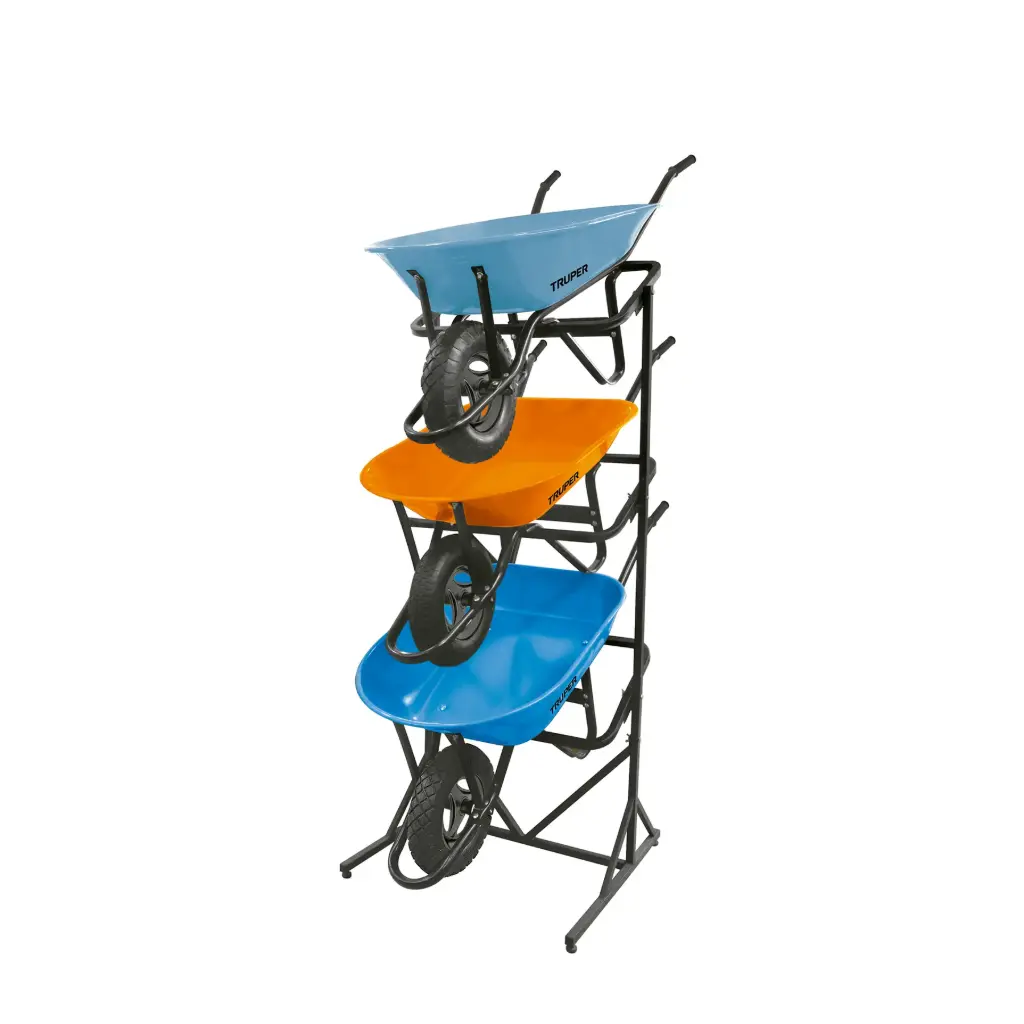 Rack para 3 carretillas estibadas, Truper