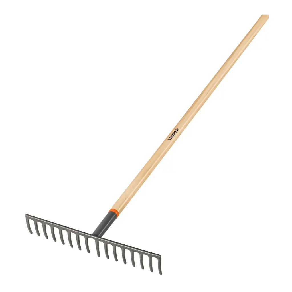 [17880] Rastrillo recto de 16 dientes, mango de 60", Truper