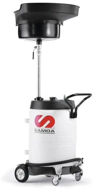 RECUPERADOR DE ACEITE PORTATIL POR GRAVEDAD CAPACIDAD 100LT
DESCARGA  POR PRESURIZACIÓN, SAMOA