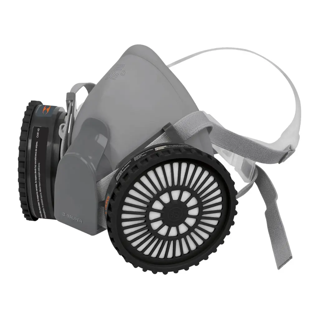 [13731] Kit respirador profesional con cartuchos pintura y pesticida, Truper