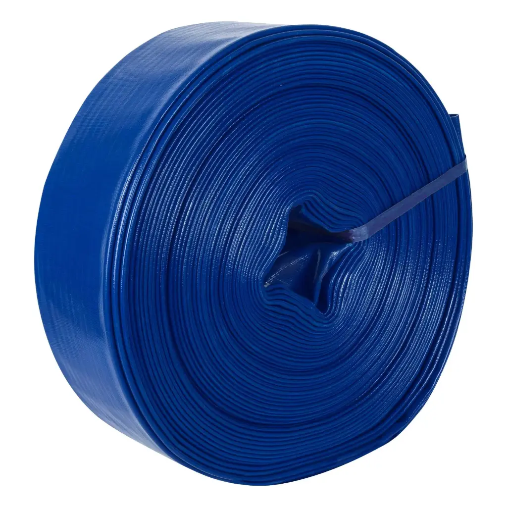 Rollo de manguera plana de 4" x 50m de descarga p/motobomba, Truper