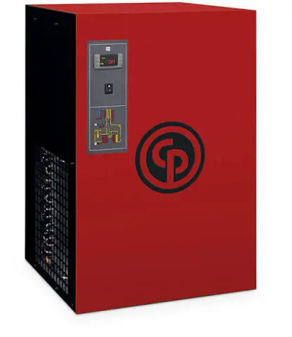 Secador refrigerativo no ciclico CPX225 (E9) 230SCFM 13BAR 188PSIG 230V 60Hz 1 1/2’’ CONEX. (in) ENTRADA/SALIDA R 410 A TIPO DE GAS REGRIF, Chicago Pneumatic