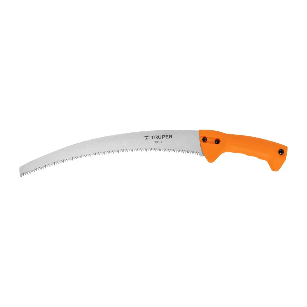 [101430] Serrucho de poda 14",hoja curva,6 DPP,mango plástico, Truper