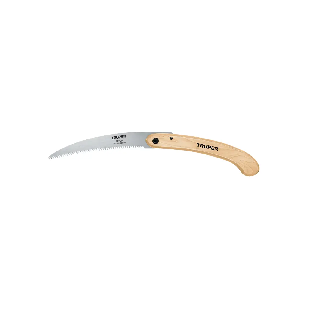 [18178] Serrucho plegable 10" hoja curva 6 DPP, mango madera, Truper
