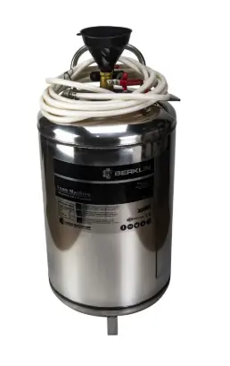 Shampunera de acero inoxidable de 80L con manguera de 10M y pistola de acero