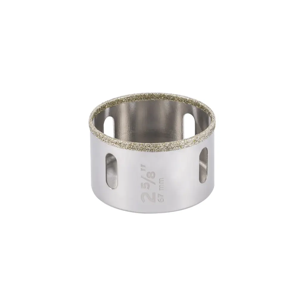 [17135] Sierra copa con diamante 2-5/8" borde continuo, Truper