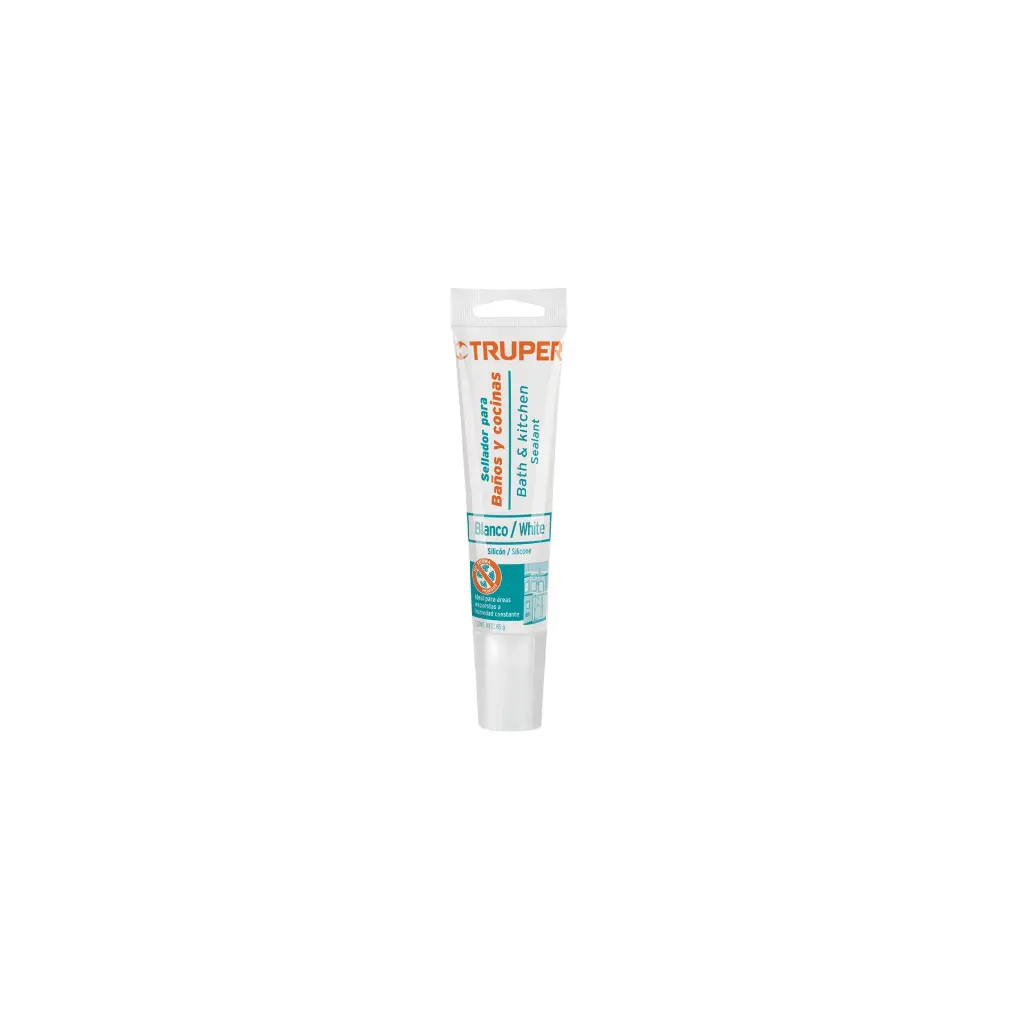 [18568] Silicona blanca para baños y cocinas, 85 g, Truper