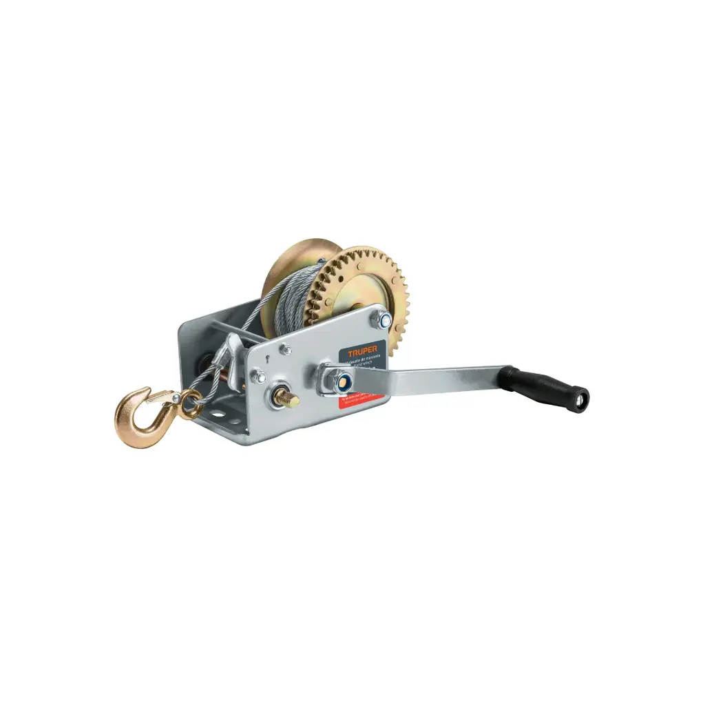 [14721] Templadora con ratchet de manivela 1100 kg con cable, Truper