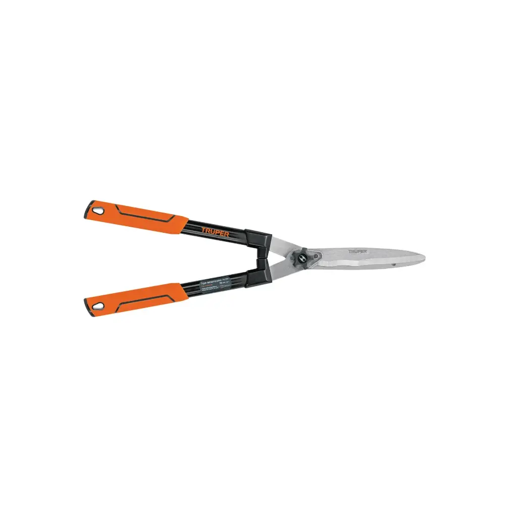 [18390] Tijera para poda 58 cm filo ondulado mangos de madera c/grip, Truper