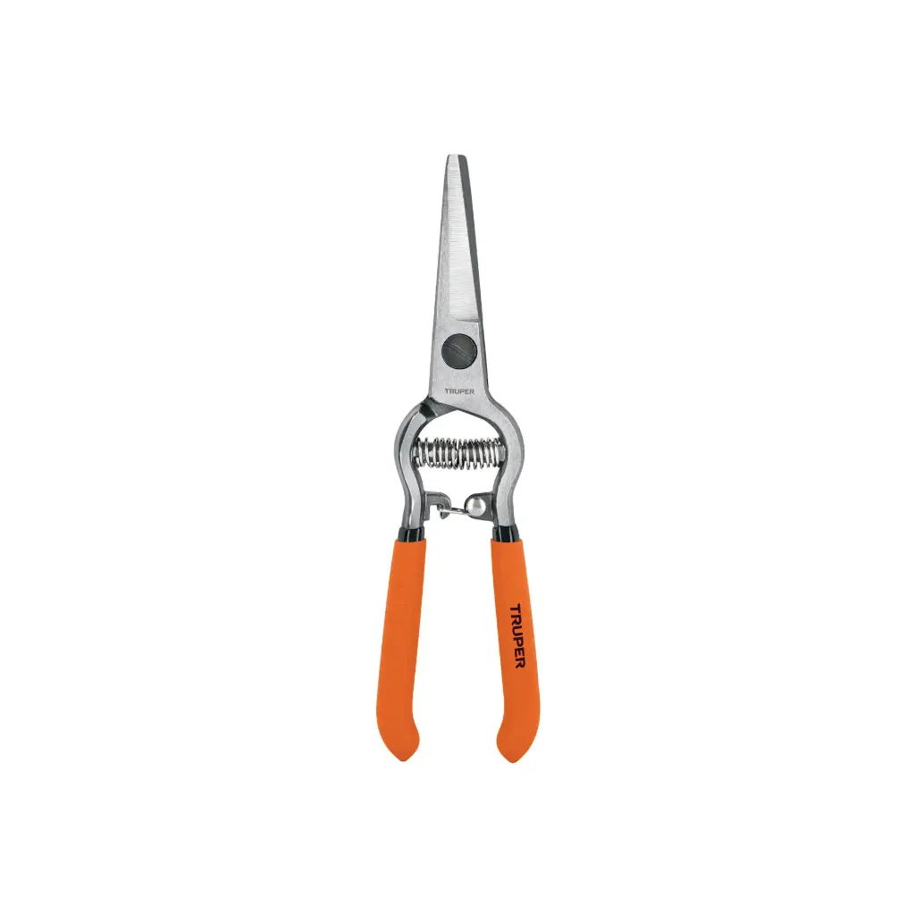Tijera para poda 8" forjada cuchilla curva, corte de uva, Truper