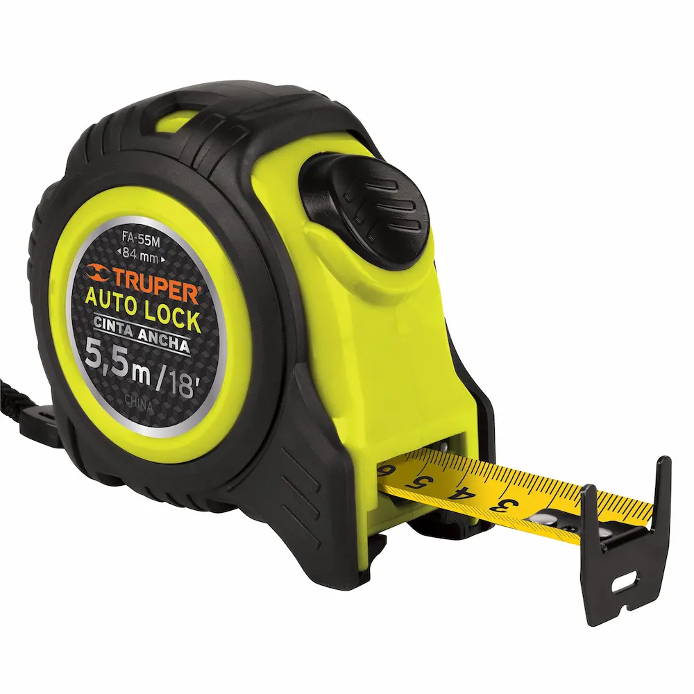 [10748] Wincha Auto-Lock contra impactos 5.5 m cinta 25 mm, Truper