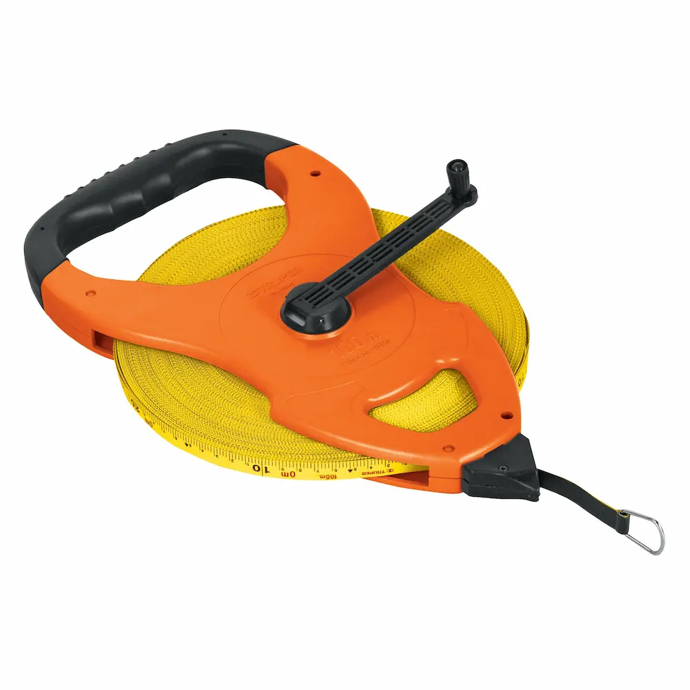 [12645] Wincha de fibra de vidrio de 100 m tipo cruceta, Truper