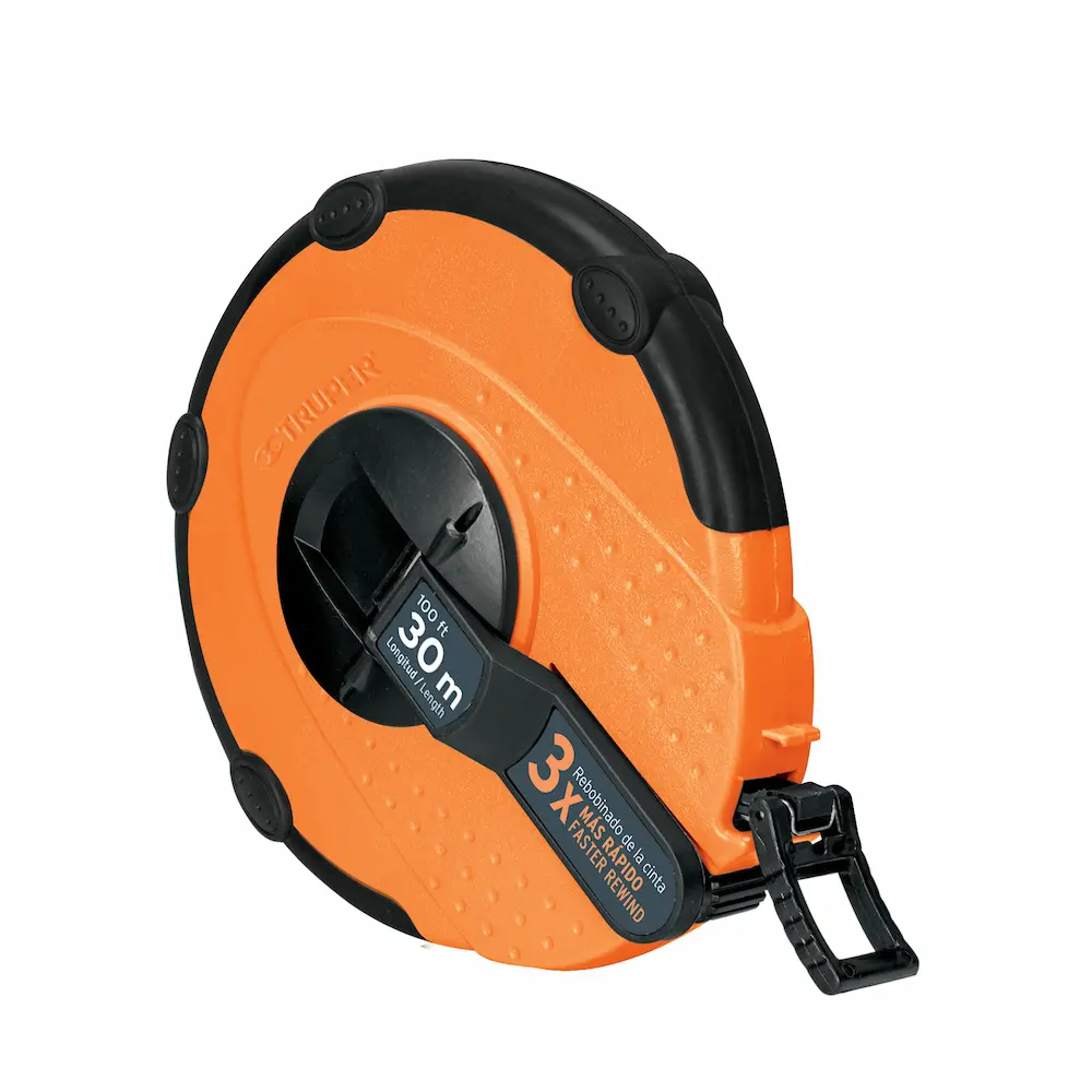 [12639] Wincha de fibra de vidrio de 30 m carcasa plástica, Truper