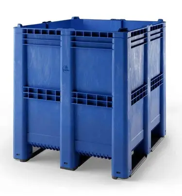 Pallet box 1300*1150*1250h con patin intercambiable MATERIAL RECICLADO