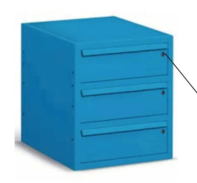 Cajonera metálica de 3 cajones, Storage Compat