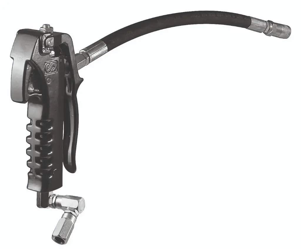 PISTOLA DE CONTROL PG-77/ZF, 1 KG/MIN, GRASA, EXTENSIÓN FLEXIBLE REFORZADA, RÓTULA Z, SAMOA