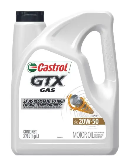 Aceite GTX 20W-50, 3X3.78L C1 - Castrol (CAJA DE 3X 3GLN)
