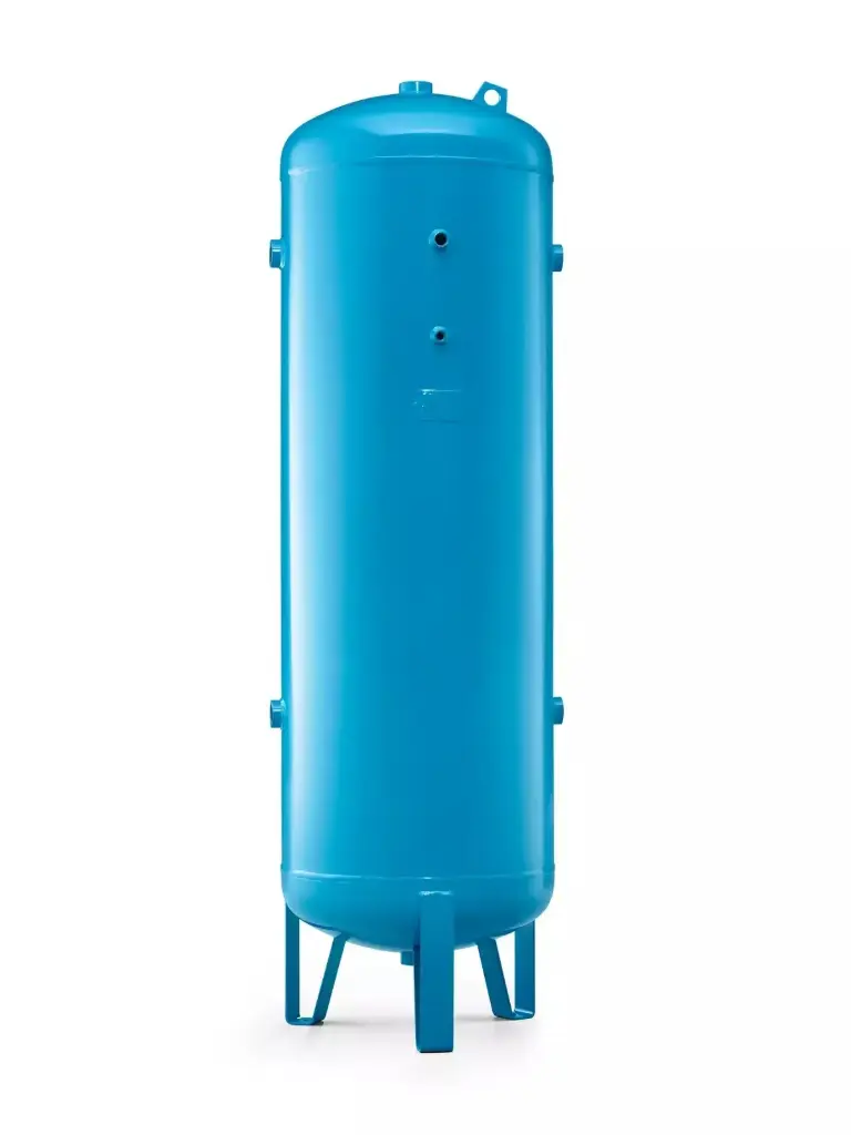 Tanque pulmon 500L, fierro pintado, incluido kit de manometro y valvula de seguridad, Chicago Pneumatic