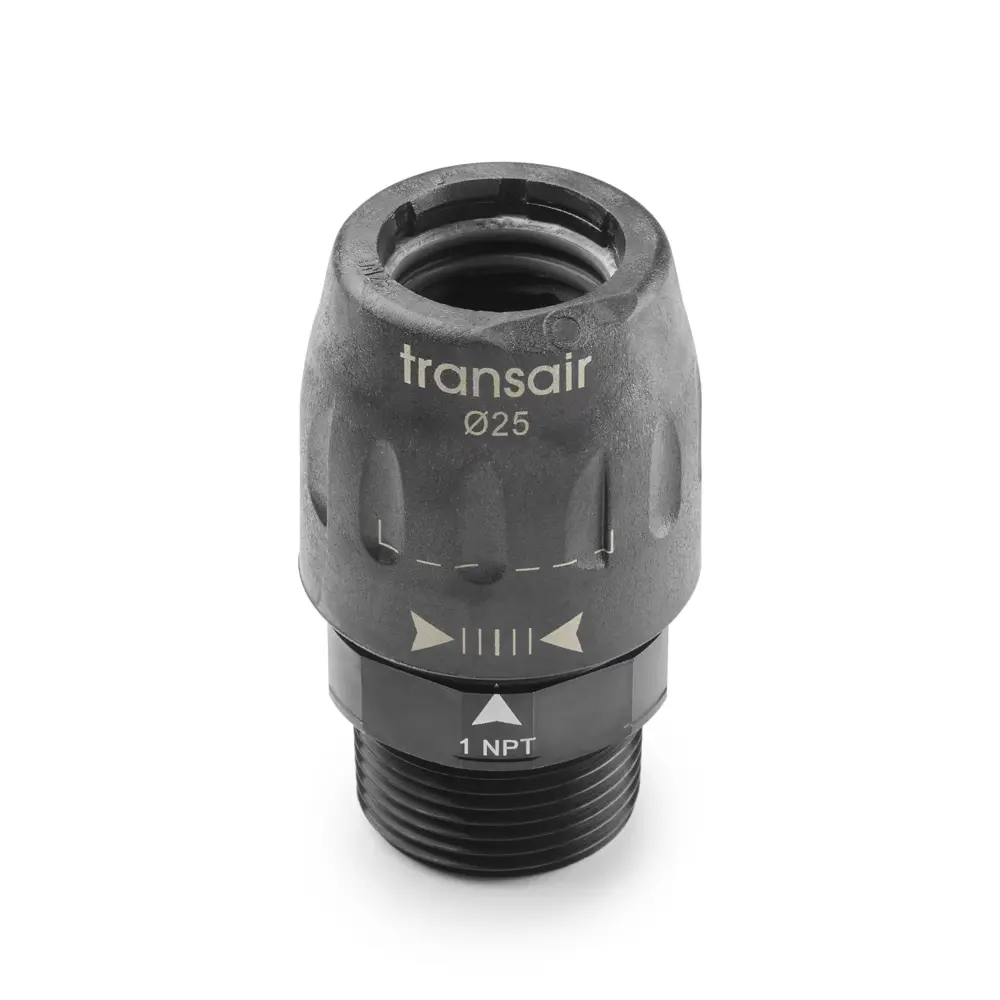 Conector roscado para tubería de aluminio Transair®
