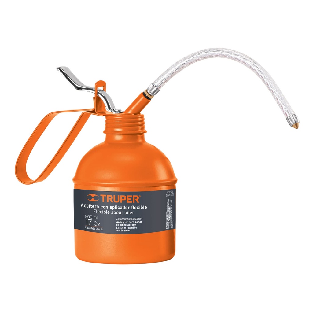 Aceitera con aplicador flexible - 500mL (17oz), Truper