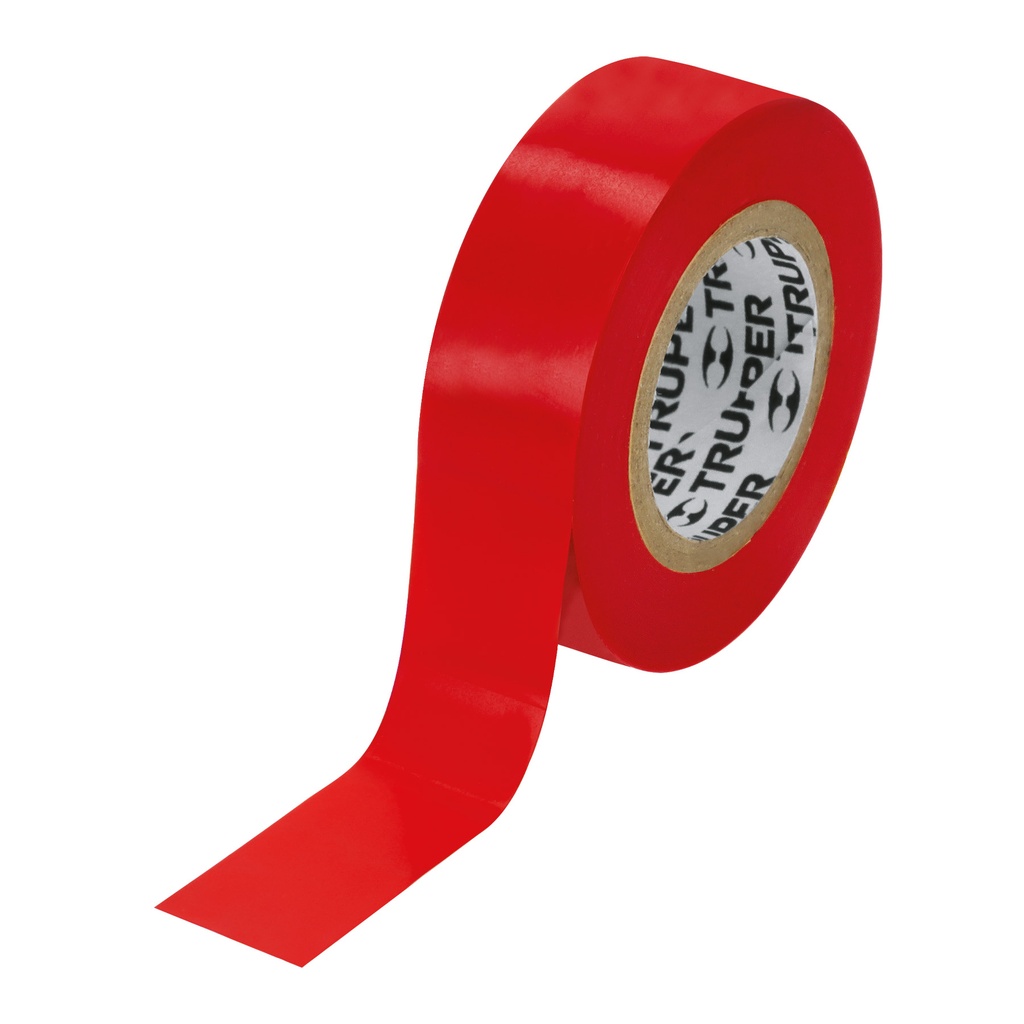 Cinta aislante, 9m x 19mm Rojo, Truper