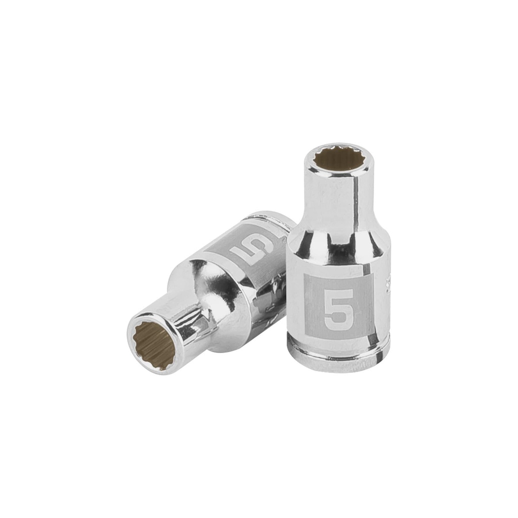 Dado de 12 puntas, cuadro 1/4" de 5 mm, Truper